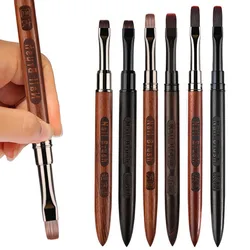 Sandalwood Gel Painting Brush Nail Art For Gel Tip Extension Acrylic Builder Accessory Nail Art Brushes Gel Nail Brush
