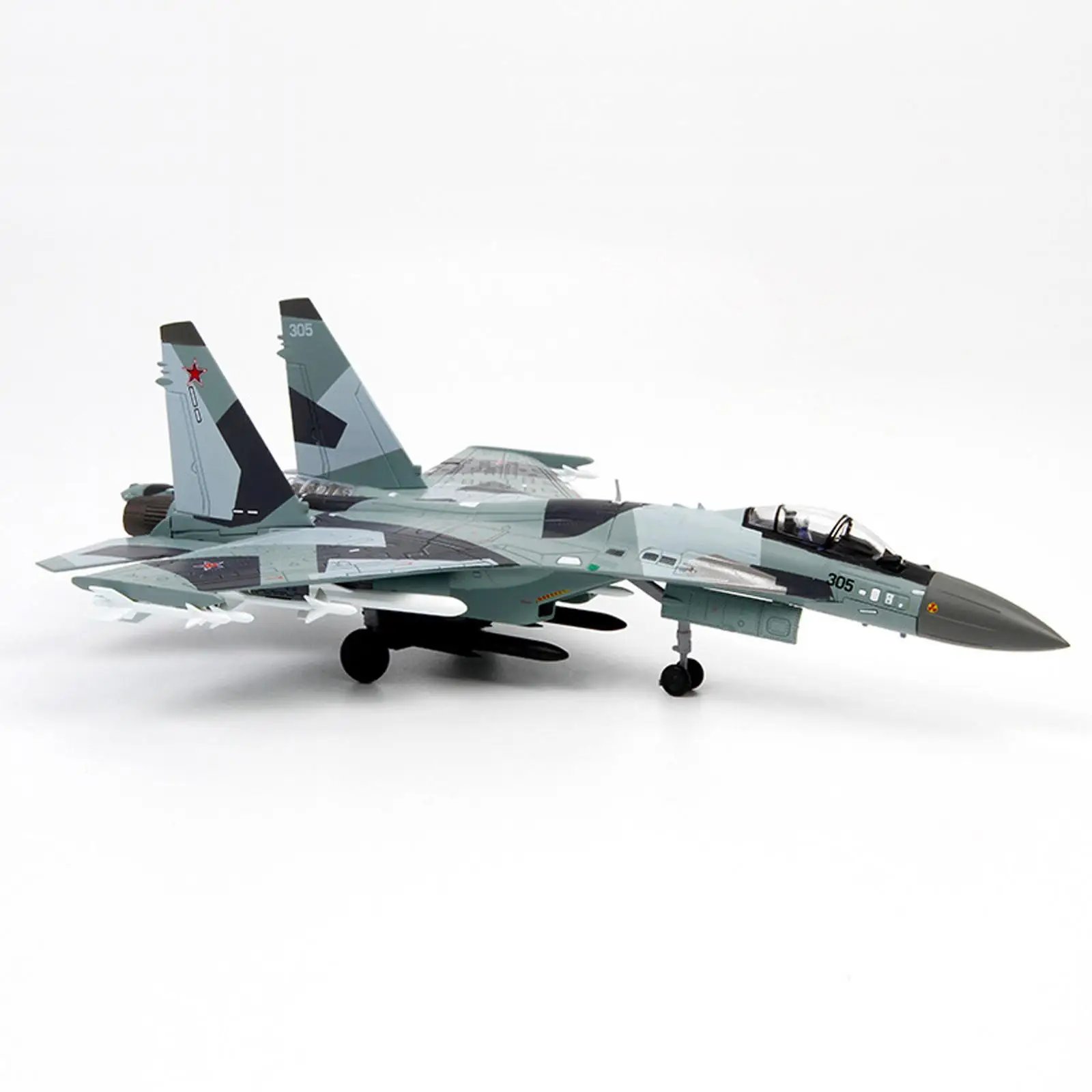 1:72 Die Cast Aircraft SU-35 Fighter Simulation Model for Kids Boy Souvenir