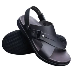 Summer 2025 Non-slip Man Sandals Outdoor Luxury H Casual Shoes for Men Expensives New Design Wholesale Big Size Styles Arrival V