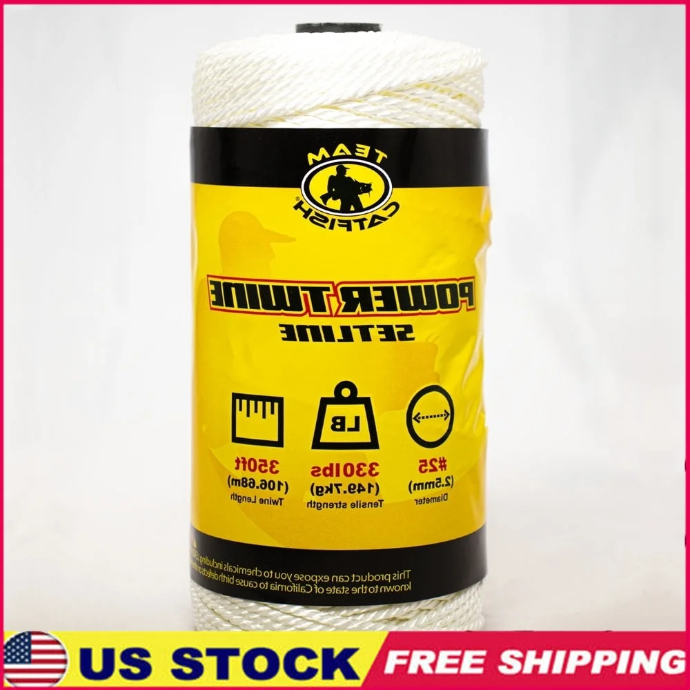 

Durable Power Twine 350ft 330lb Test Heavy Duty Weather Resistant Twisted Line Fishing Hunting Gardening Crafting DIY Projects