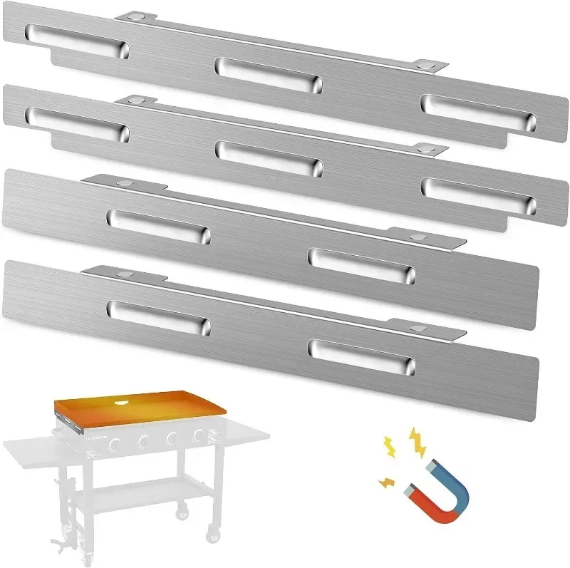 

Wind Guards for Blackstone 17/22/28/36 Inch Griddle Stainless Steel Magnetic Wind Shields for Holding Heat Grill Accessories