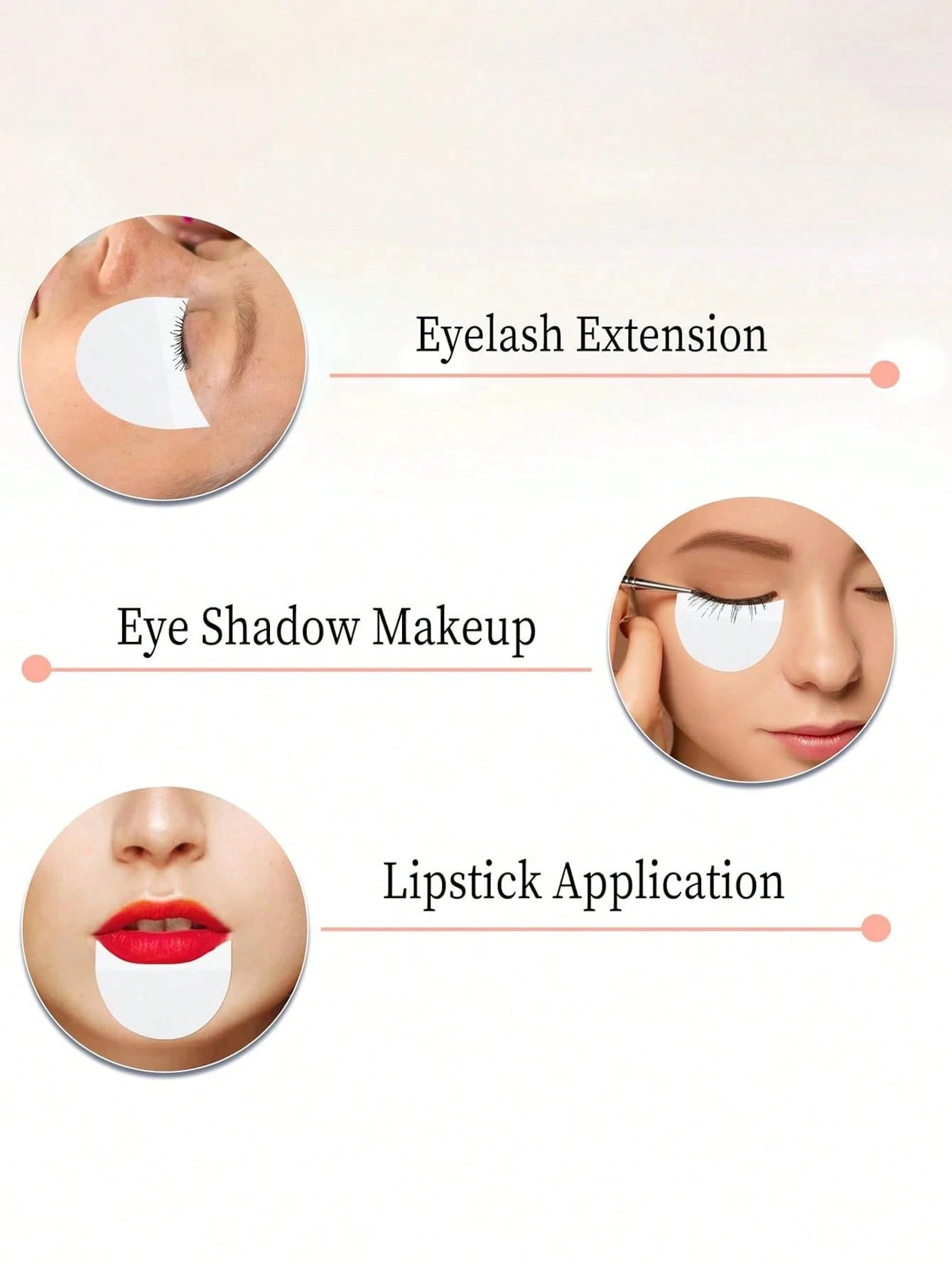 50/10/150/200 peças adesivos para pálpebras, adesivos para delineador, escudos de sombra, aplicadores de maquiagem para os olhos, ferramentas de extensão de cílios