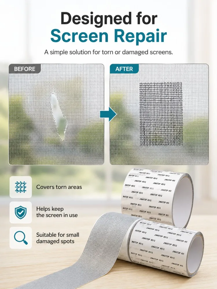 5/10 cm Breite Fenster Moskitonetz Reparatur Band Selbstklebende Fenster Bildschirm Reparatur Patch Anti-Insekten Fliegen mesh Gebrochene Löcher Band – Detail 4