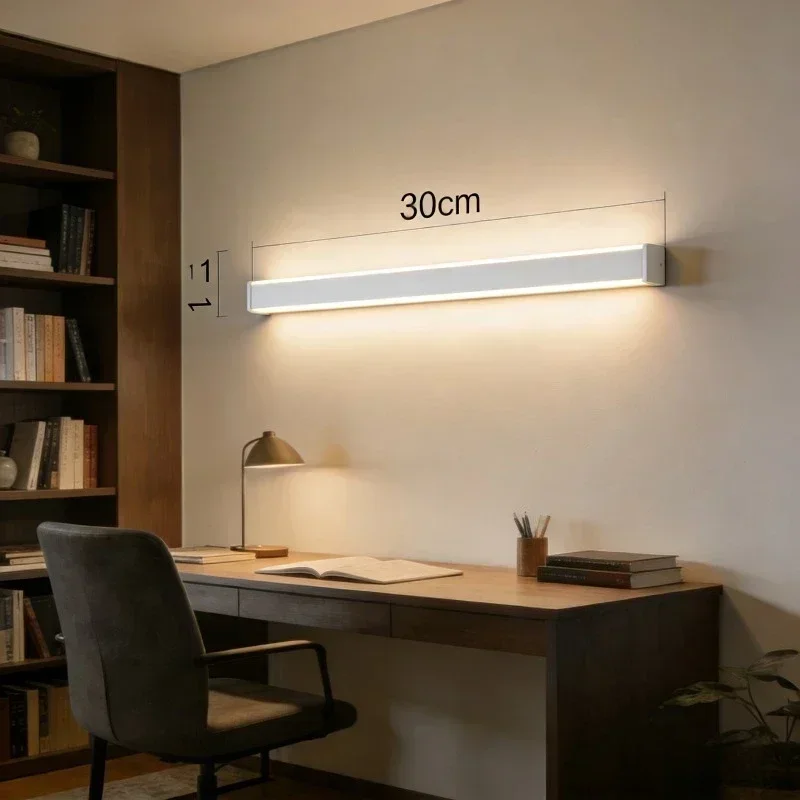 USB Rechargeable Motion Sensor LED Bar Light Induction Light Wireless Cordless Magnetic Cabinet Lamp For Bedroom Kitche