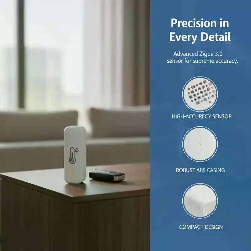 Smart Temp Humidity Sensor App Control Compatible For Home Office Greenhouse Use