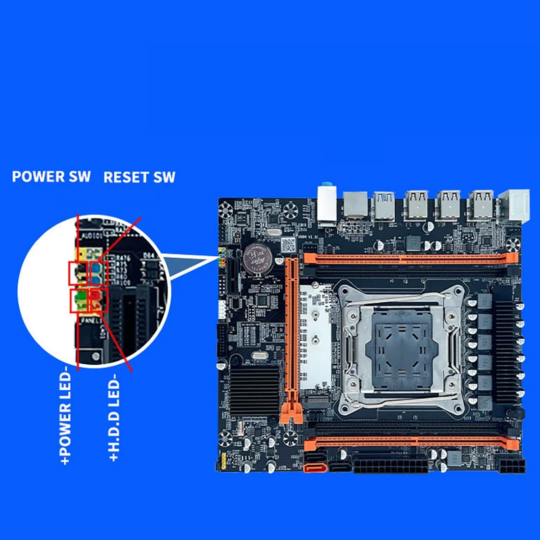 CPU用デスクトップマザーボード,x99,b85,LGA2011-3,4x,ddr4,reg,ecc,ram,m.2,pcie,sata 3.0,e5,2650v3,2680v3,2620v3