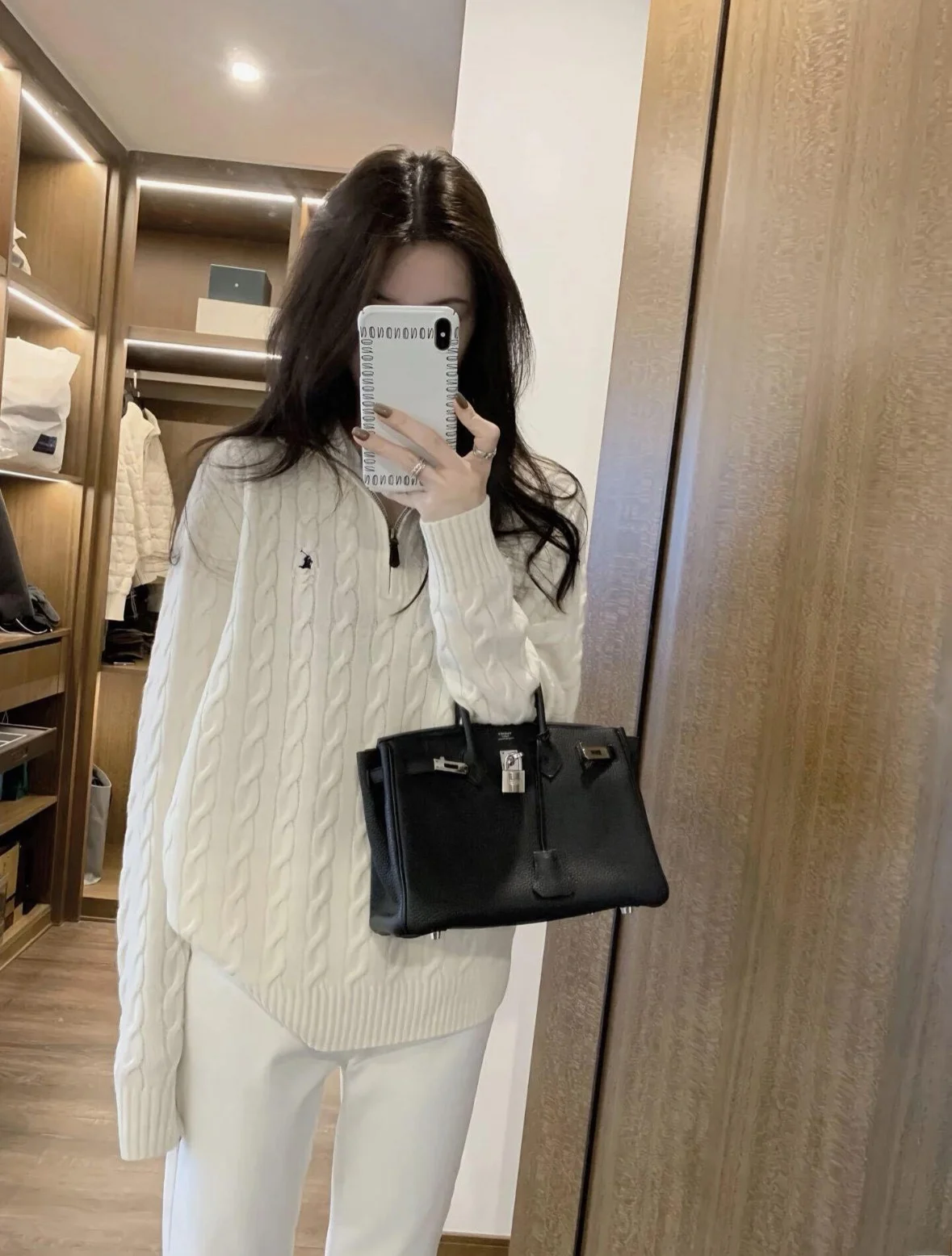 

Теплый шерстяной свитер с V-образным вырезом и молнией, свободного кроя, осенне-зимний, женский, для повседневной носки, вязаный, бренд Suan