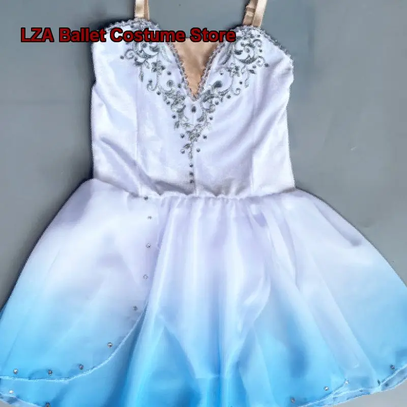 Don Quixote Cupid Magic Variation Tutu Performance Dress Light Blue Adult