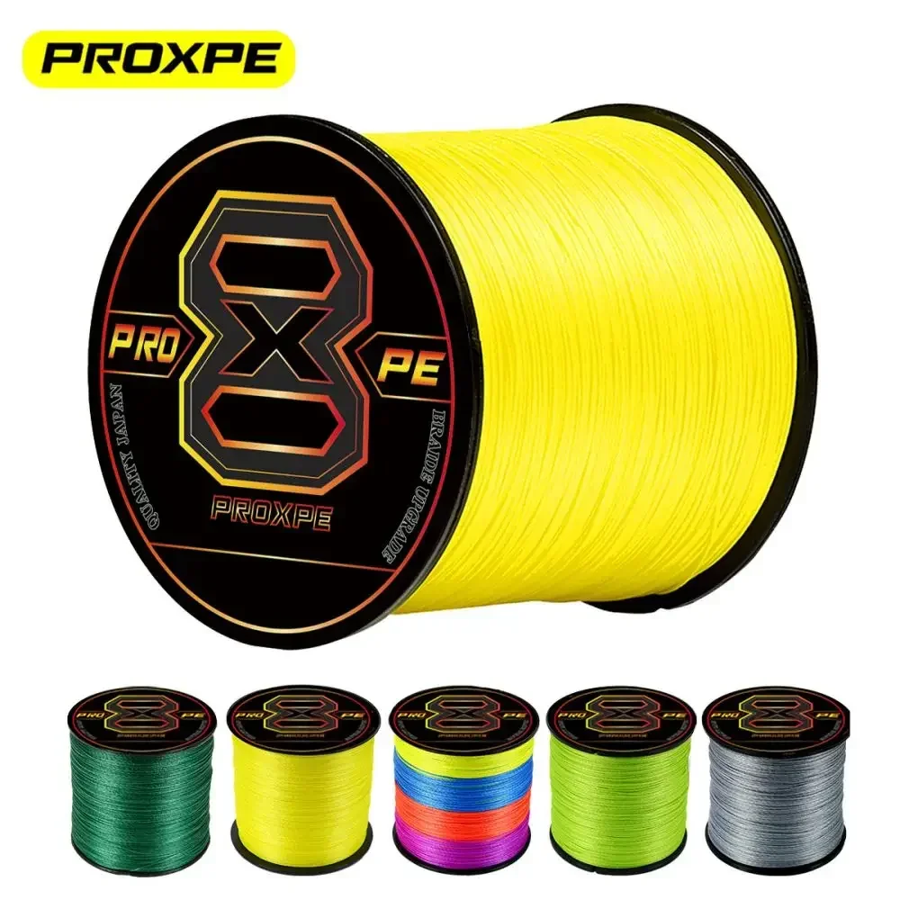 PROXPE 8 Strands Braided Line 100M 300M 500M 1000M Smooth PE Multifilament Carp Fishing Wire Pesca  8X Weave Cord angeln Tools