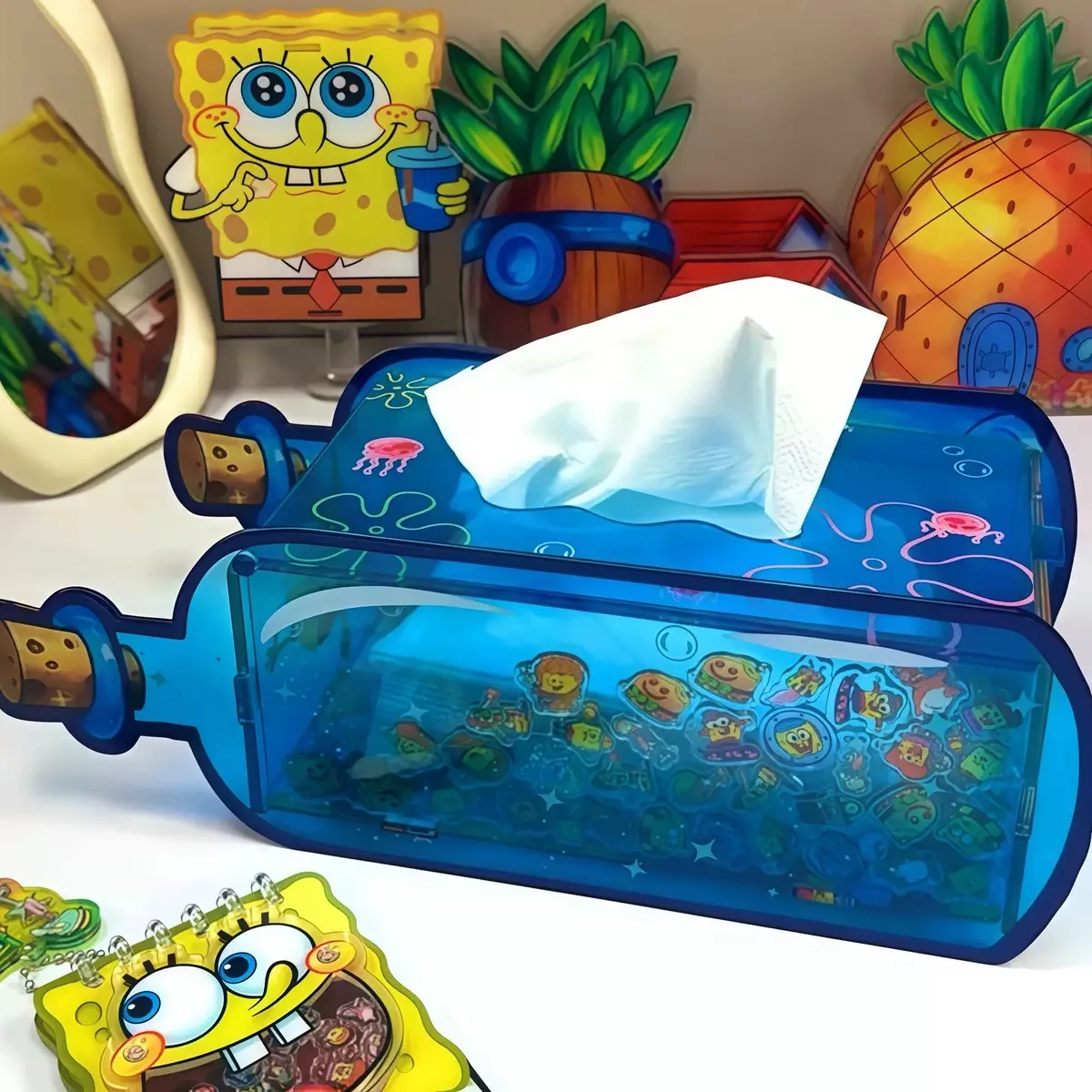 

Коробка для салфеток в форме милого плавающего флакона