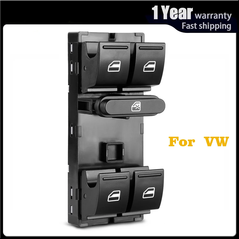 

For VW Volkswagen Tiguan Jetta Golf GTi Rabbit Passat CC Caddy Touran Electric Lifter Window Control Switch Button Console