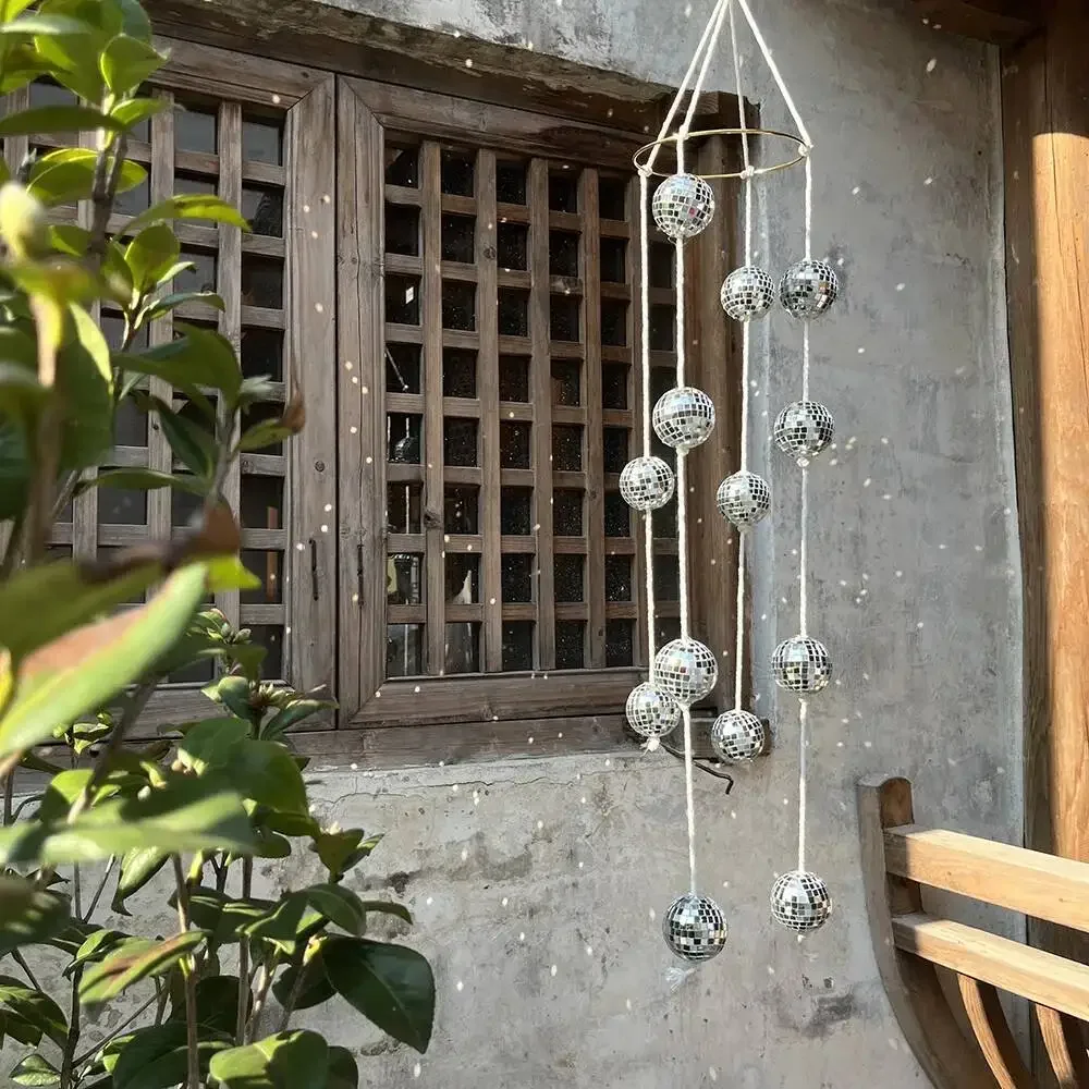 Retro Disco Balls Wind Chimes Pendant Rainbow Maker Room Decor Party Holiday Home Decoration Hanging Handicrafts Interior Decor