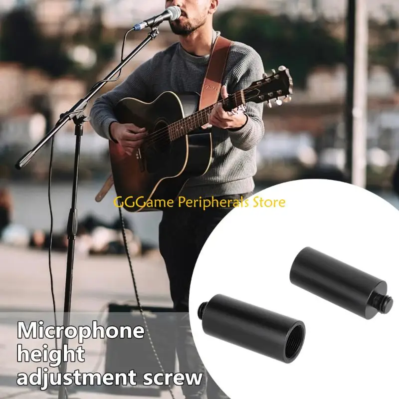 

U55B Microphone Thread Converter 5/8inch Male to 3/8inch Male Screw Converter Replacement for Professional Equipment