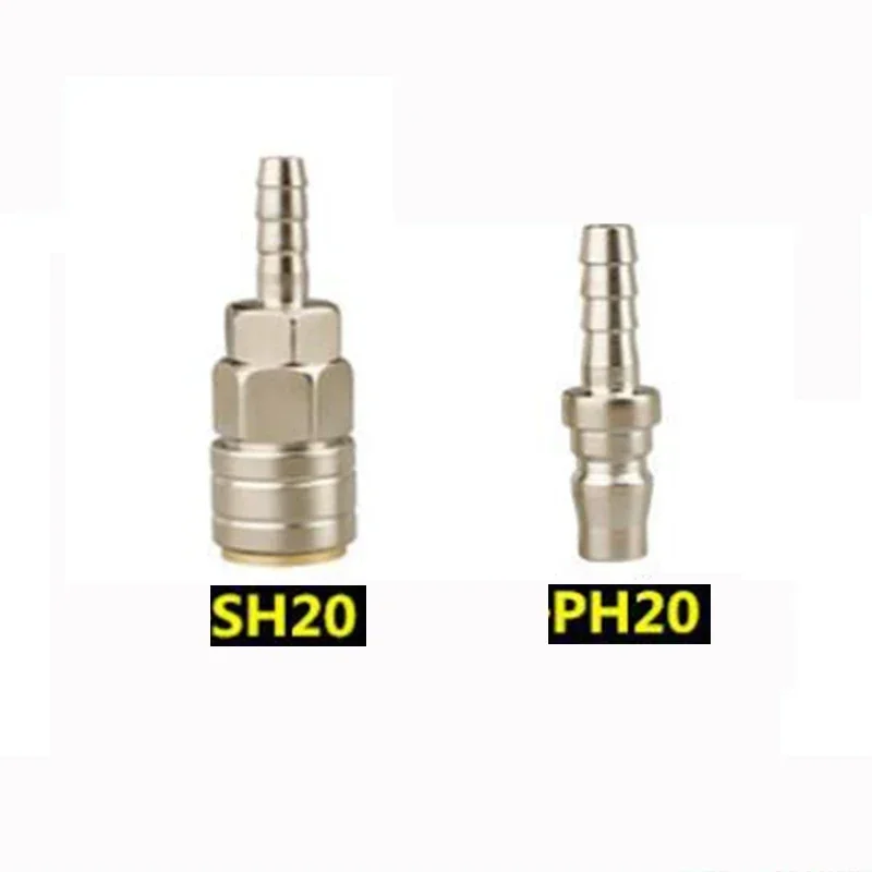 New Combined Copper nickel plating Pneumatic Tools Air Gun  Pump  Compressor C-Type Self-Locking Quick Connector Wholesale