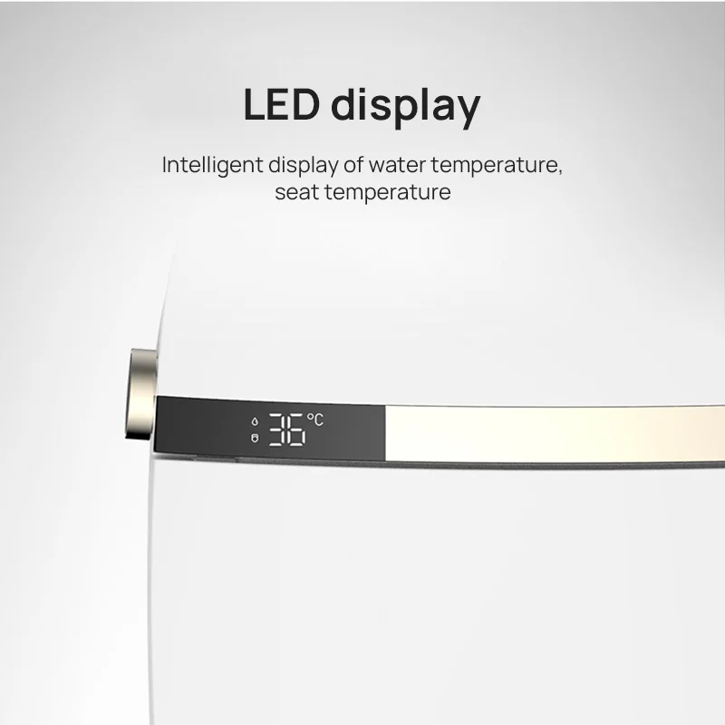 JOMOO Bagno Telecomando Sedile WC intelligente riscaldato WC intelligente bianco WC in ceramica con scarico automatico con sensore piede