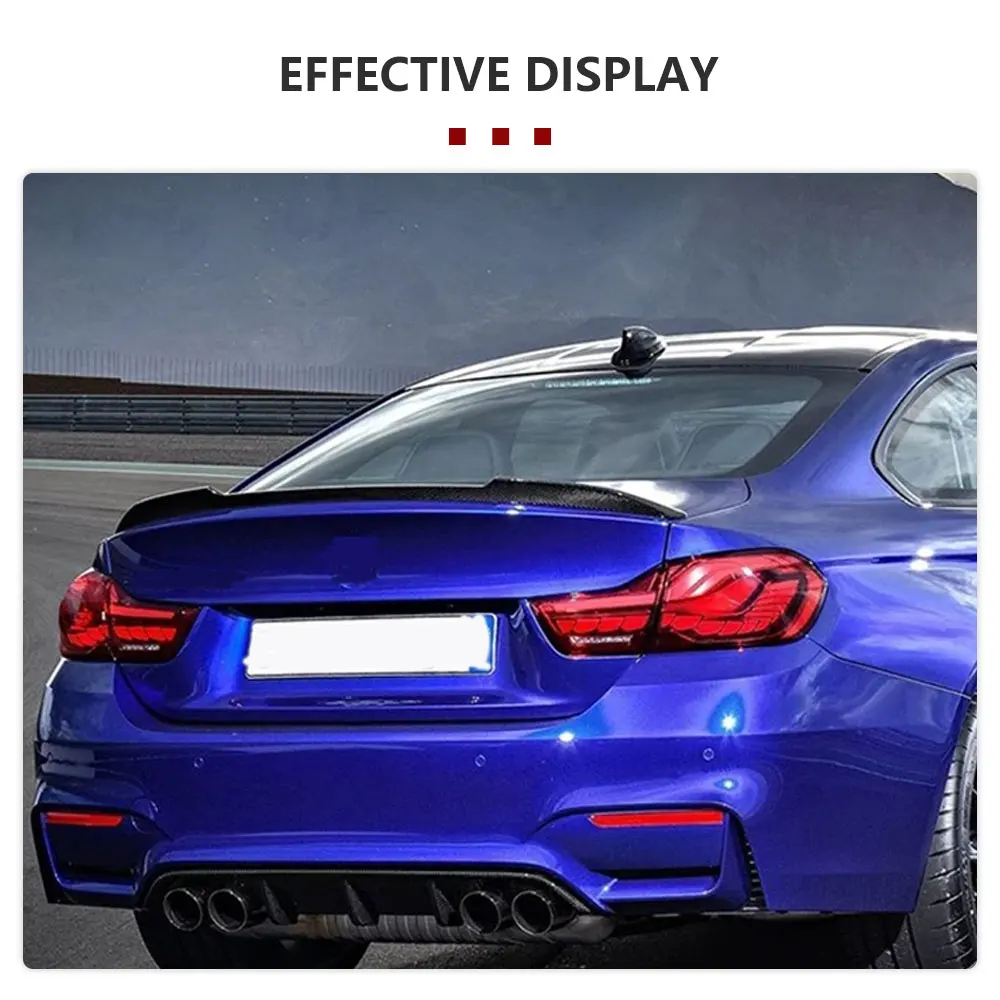 

Car Rear Trunk Spoiler Wings for BMW M4 F82 Coupe 2-Door 2014-2020 Rear Spoiler Boot Lid Wing Lip Carbon Fiber