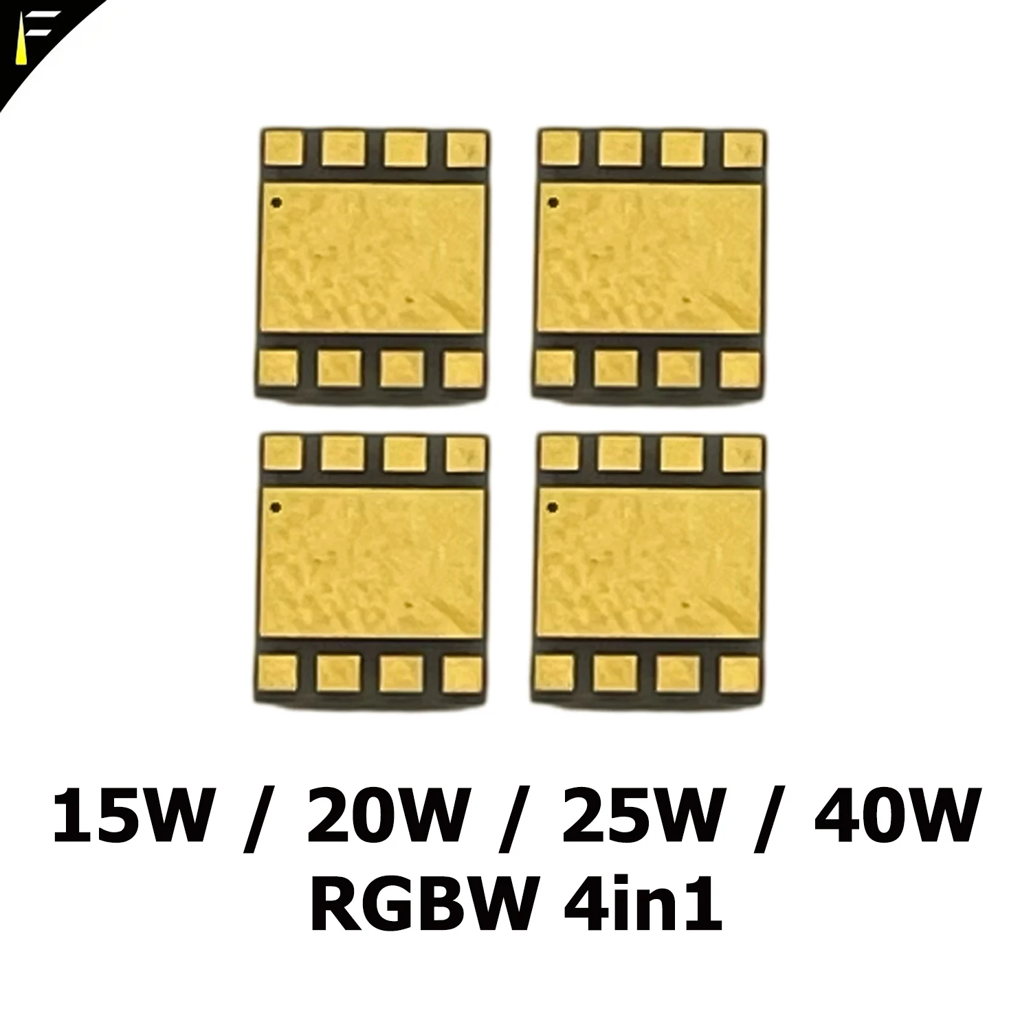4 Pieces 5060 RGBW 15W 20W 25W 40W RGBW 4 Chips LED Source Beads for Stage Moving Color Wash Head Light Big Bee 19x15 19x25 19x4