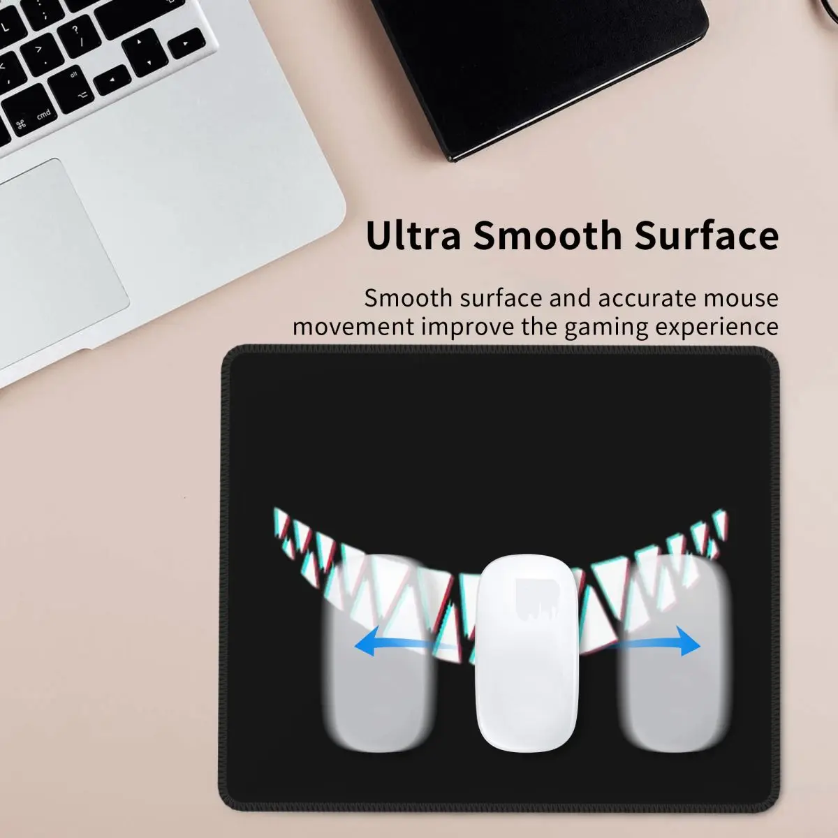 

Красивая улыбка с острыми зубами демона коврик для мыши компьютерная клавиатура коврик для мыши геймер ПК ноутбук настольный коврик офисные коврики для стола