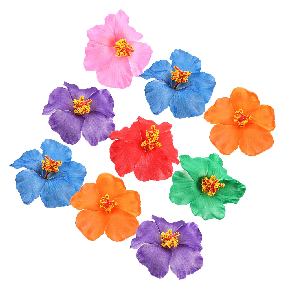 

9pcs Plumeria Flower Clips Women Girls Hair Flowers Flower Hair Clips For Women Accessories Wedding Party Summer