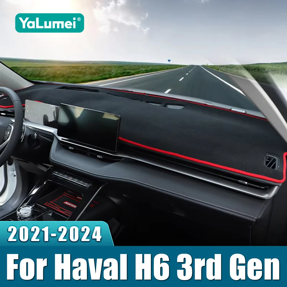 

For Haval H6 3rd Gen GT 2021 2022 2023 2024 HEV PHEV Car Dashboard Cover Dash Mat Sun Shade Non-slip Pad Accessories