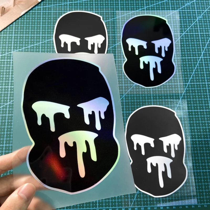 

THE BKLF FACE Motorcycle Stickers Waterproof Motorbike Front Fairing Fuel Tank Scooter Body Durable Decoration Cool Vinyl Decals