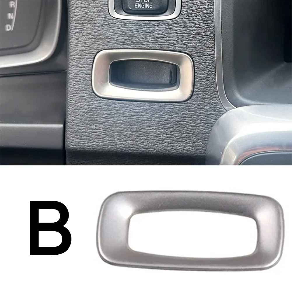 Stainless Steel Interior Keyhole Frame Cover Trim Compatible With For Volvo XC60 2009 To 2017 Startup Post Area