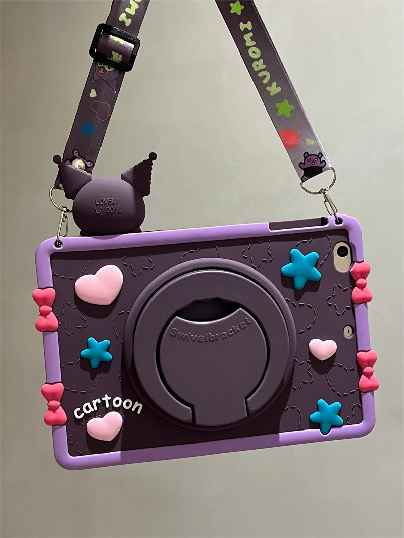 Для Honor Pad 6 7 10,1 9 8 12,1 V6 V7 10,4 2024 Enjoy 1 2 10,1 X8 Pro 11,5 Cute Cartoon Kuromi Силиконовый защитный чехол для планшета