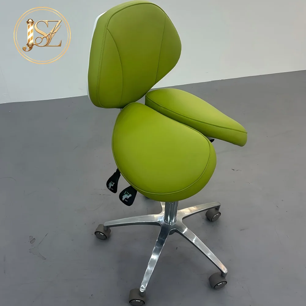 360 Degree Swivel Ergonomic Saddle Seat Stool Height Adjustable with Backrest for Professional Beauty Salon Use