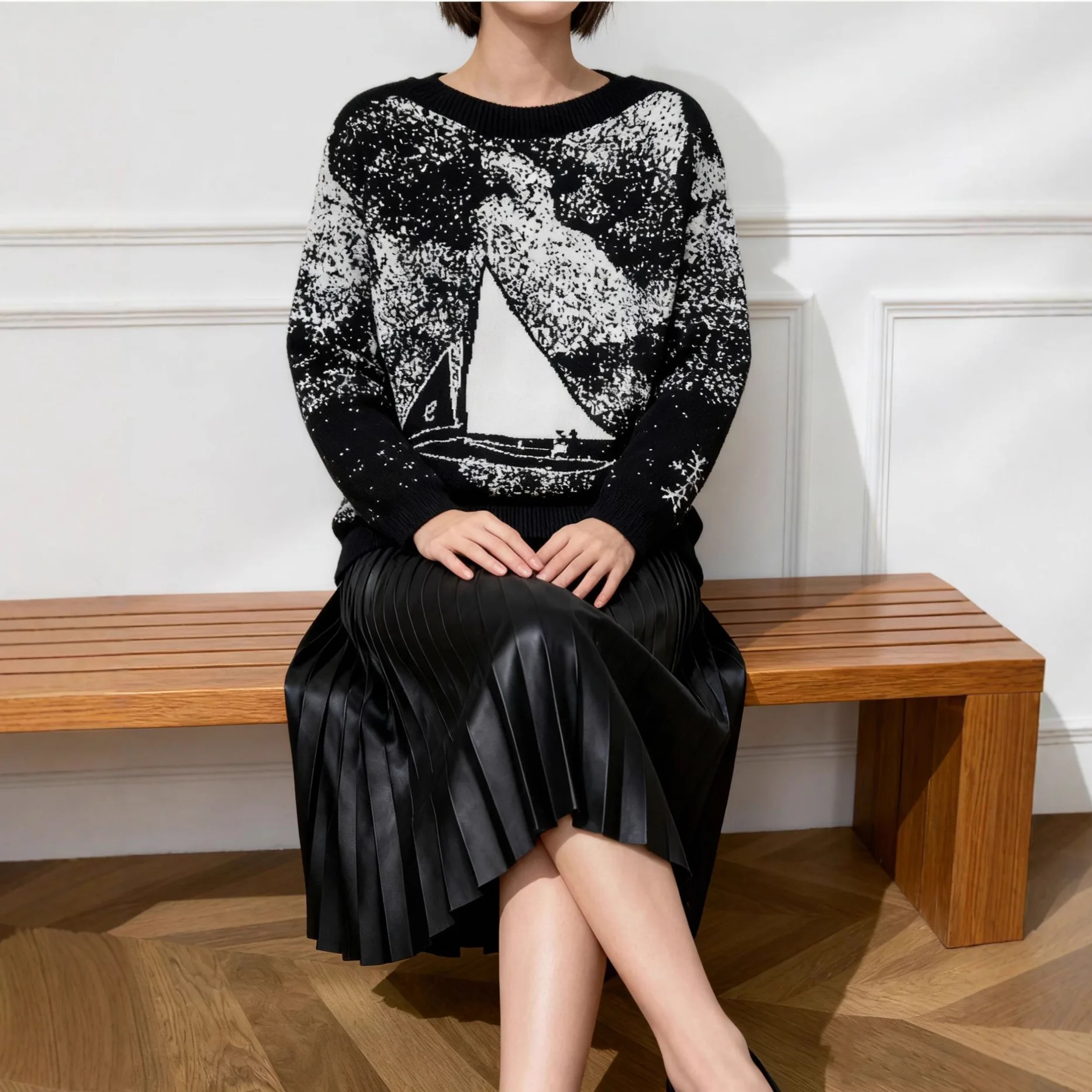 

Женский пуловер, толстый свитер, весенне-осенний вязаный женский свитер в стиле ретро, топ