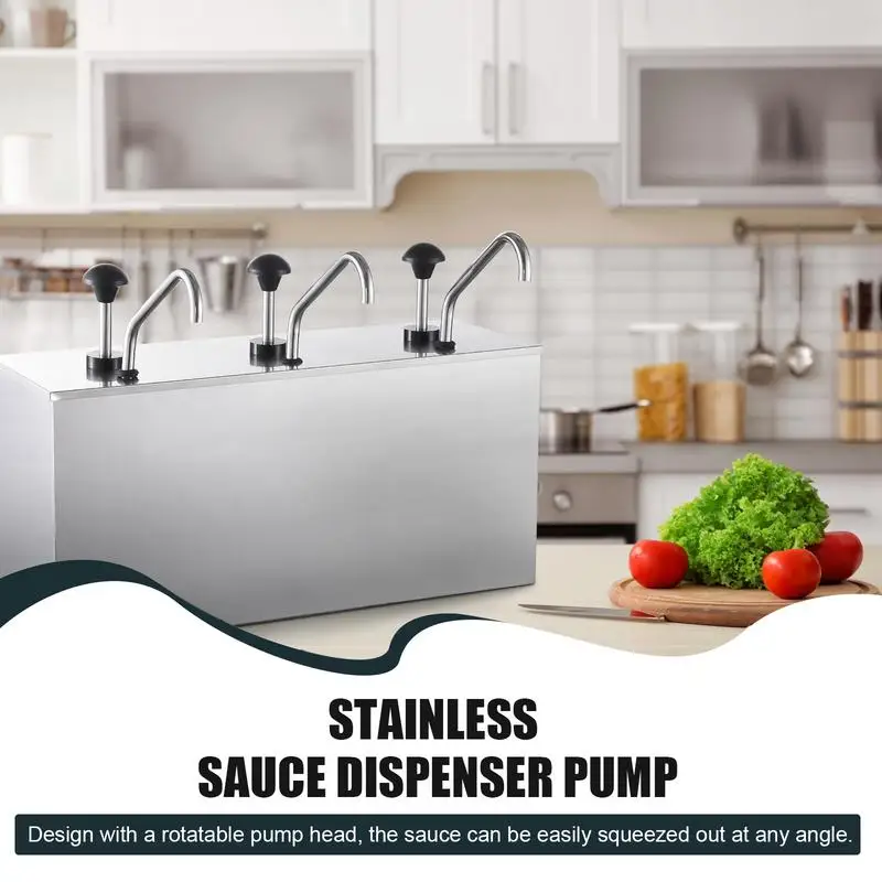 Ketchup Pump Dispenser Detachable Condiment Dispenser Pump Sauce Dispenser Versatile Ketchup Dispenser Pump Salad Dressing