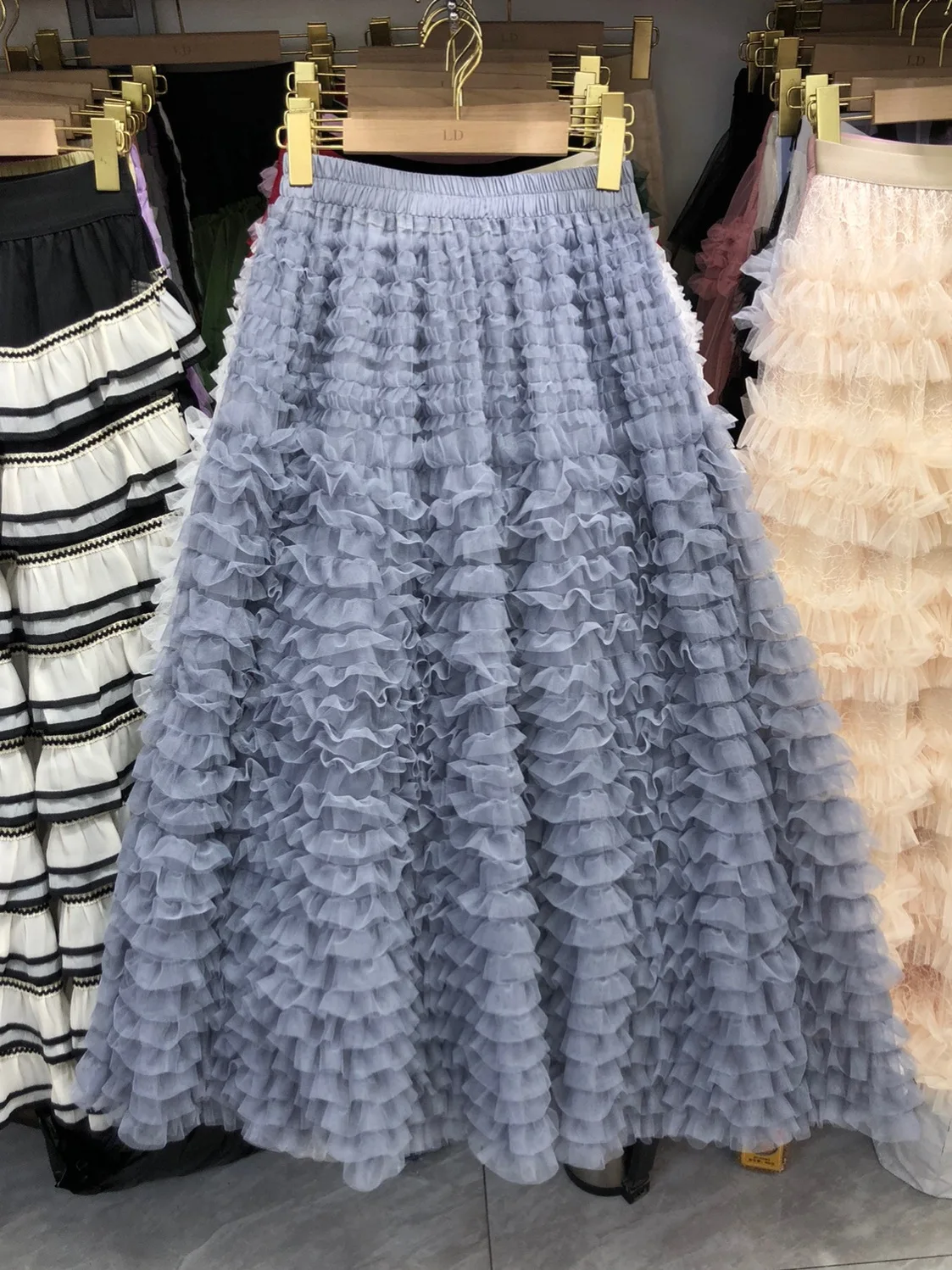 Anti-Aging Fashionable Tulle Skirt Sweet Heavy-Duty Multi-Layered Cake Skirt Fluffy Princess Half-Length Skirt for Women