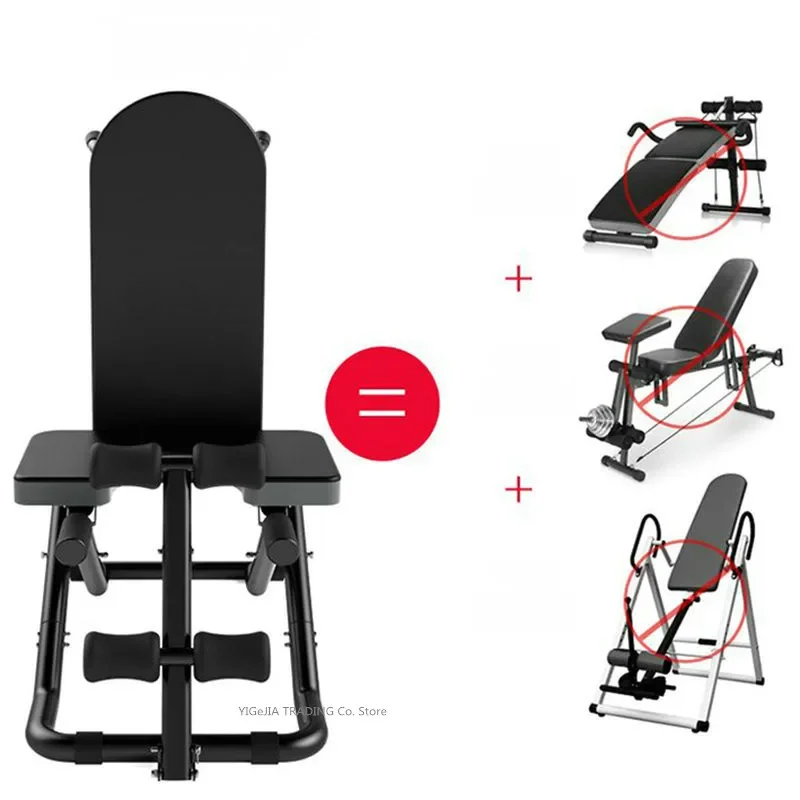 Home Fitness Equipment Dumbbell Bench Inverted Machine, Multifunctional Inversion Chair Sit-up Board Body-building chair