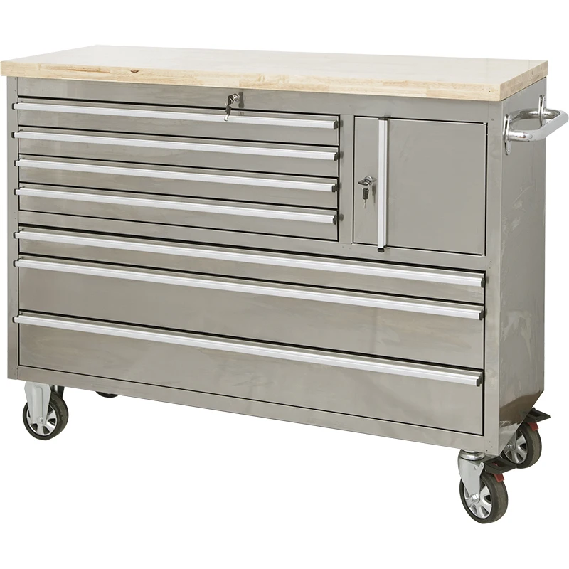 

Stainless Steel Tool Chest Roller Cabinet Garage Workbench Workshop Trolley