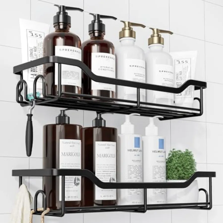

Shower Caddy - Adhesive Shower Organizer, Stainless Steel Shelf for Inside Shower, No Drill Bathroom Organizers and Storage, Ho