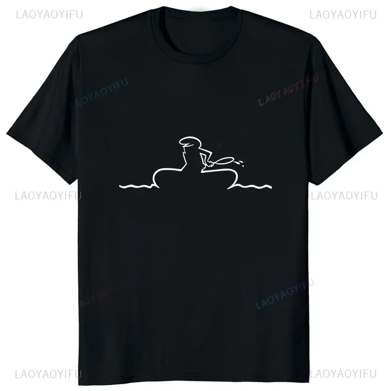 Harajuku La Linea The Line Osvaldo Cavandoli TV Tshirt Comfortable Breathable Fashion Man T-shirt Casual Loose Cotton Tees