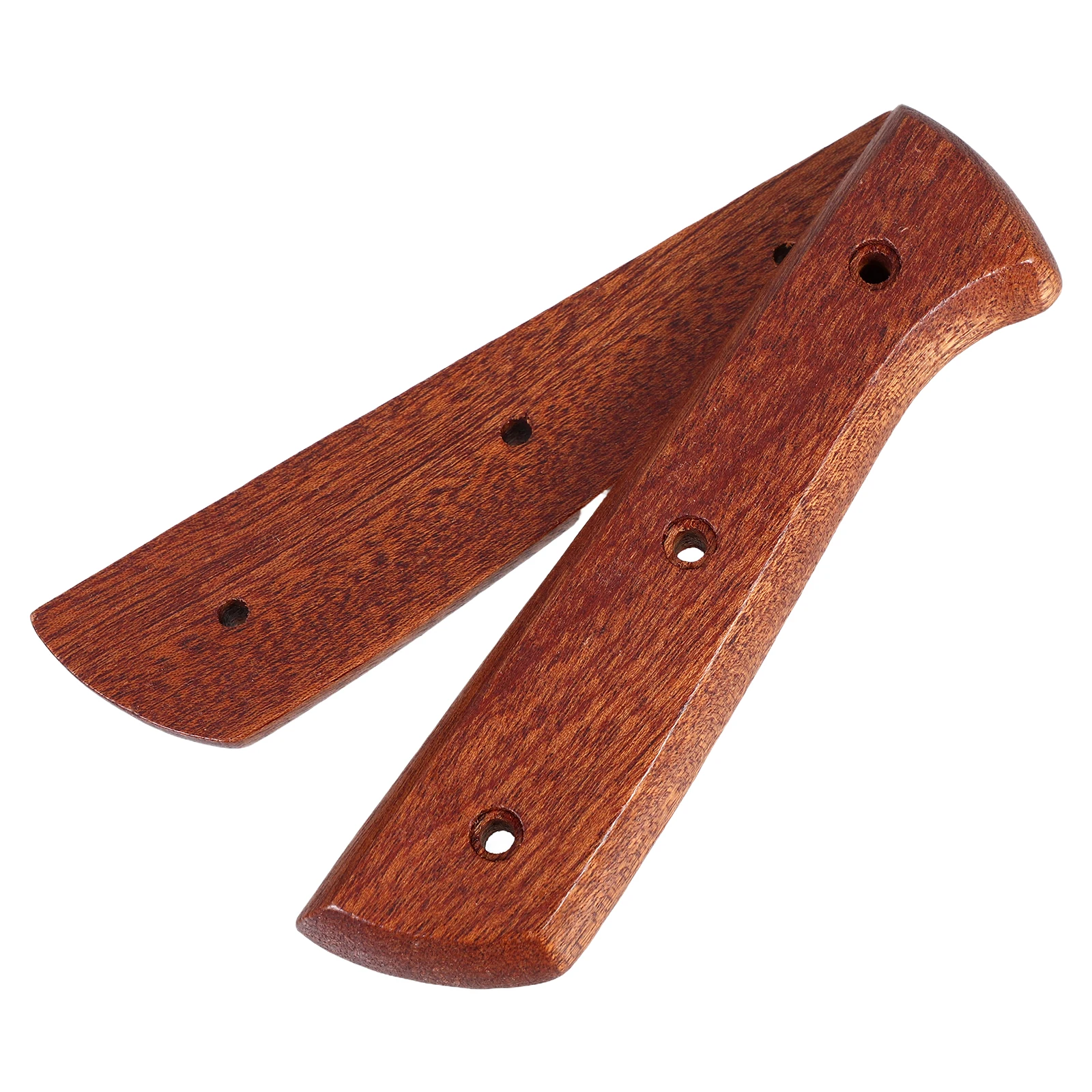 

Wooden Knife Handle Replacement Grip Ergonomic Anti-slip Sapele Chef Kitchen Accessories Long-lasting Durability Smooth