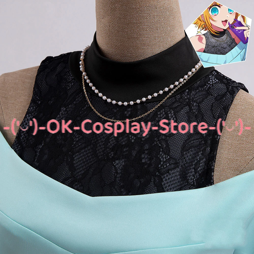 Anime Oshi no Ko MEM Cho Cosplay Traje para Mulheres, Vestido de Festa Bonito, Saias Top, Uniformes Halloween Carnaval, Custom Made