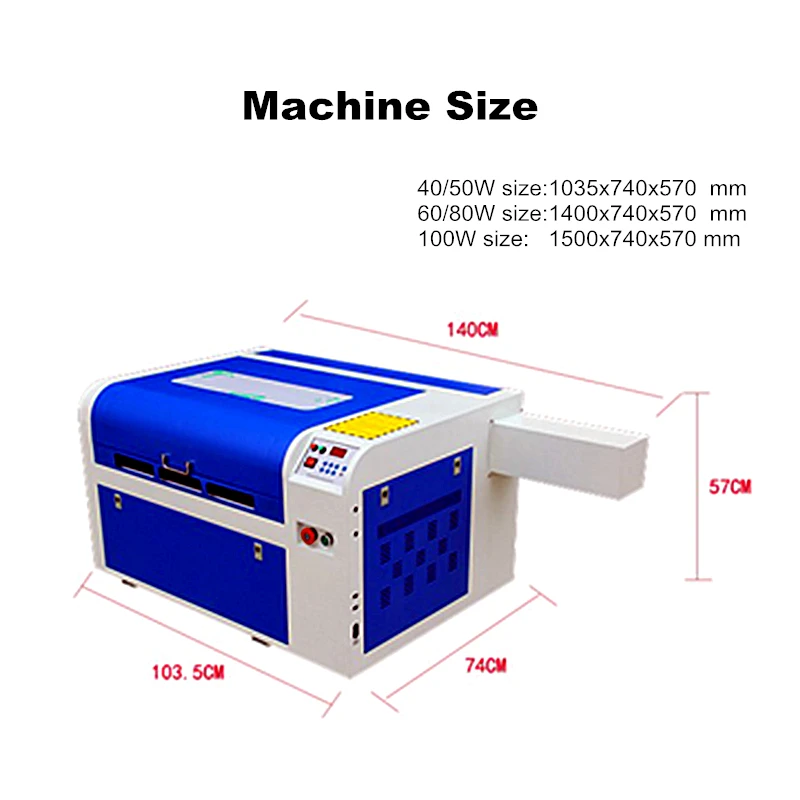 6040/4060 Touch Screen Offline Working System Optional Co2 Laser Engraving Cutting Machine With CW3000 Water Chiller Rotary Axis