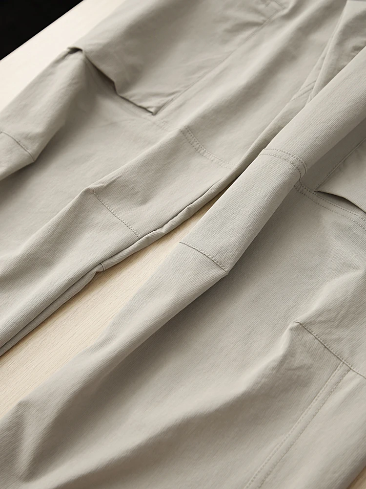 Pantaloni casual da uomo lunghi Feng Zhou serie MX versione Qui Dry tessuto traspirante estivo outdoor leggero multi ket abbigliamento da lavoro