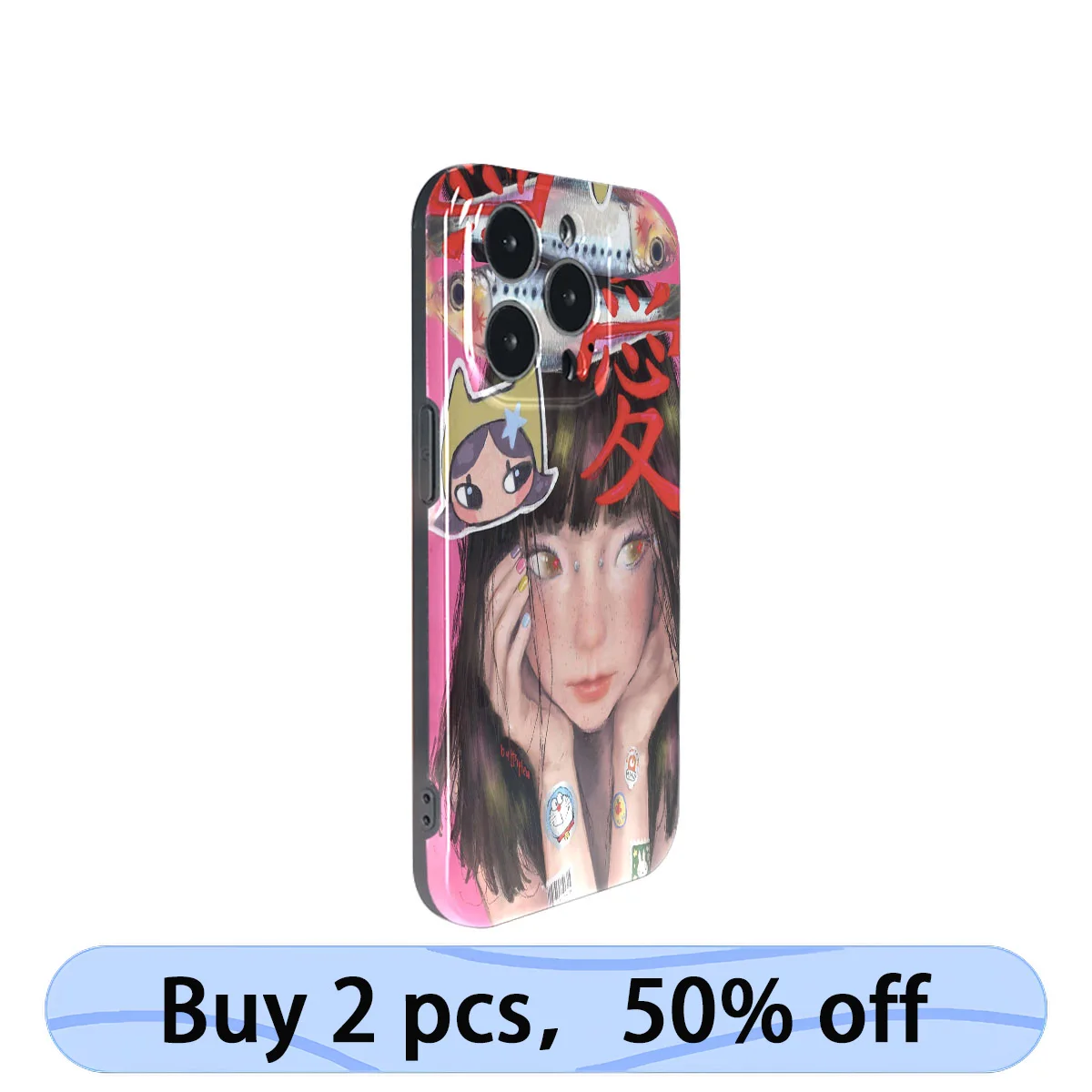 Coque iphone art phone case y2k subkultur hot girl cover für iphone 15 14 13 12 11 pro max plus imd 2 in 1