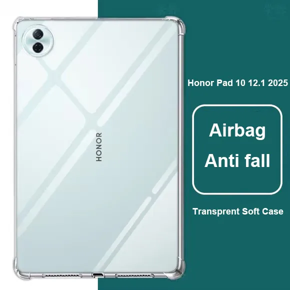

Transprent Case For Honor Pad 10 12.1" Pad 9 MagicPad 2 GT Pro 12.3 Tablet GT 11.5 2025 X9a V9 11.5 X8a X9 Soft Silicone Cover
