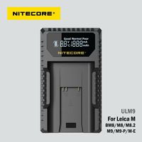 nitecore ULM9 USB Travel Charger For Leica BLI-312 Batteries Leica Camera BM8 M8 M8.2 M9 M9-P M-E