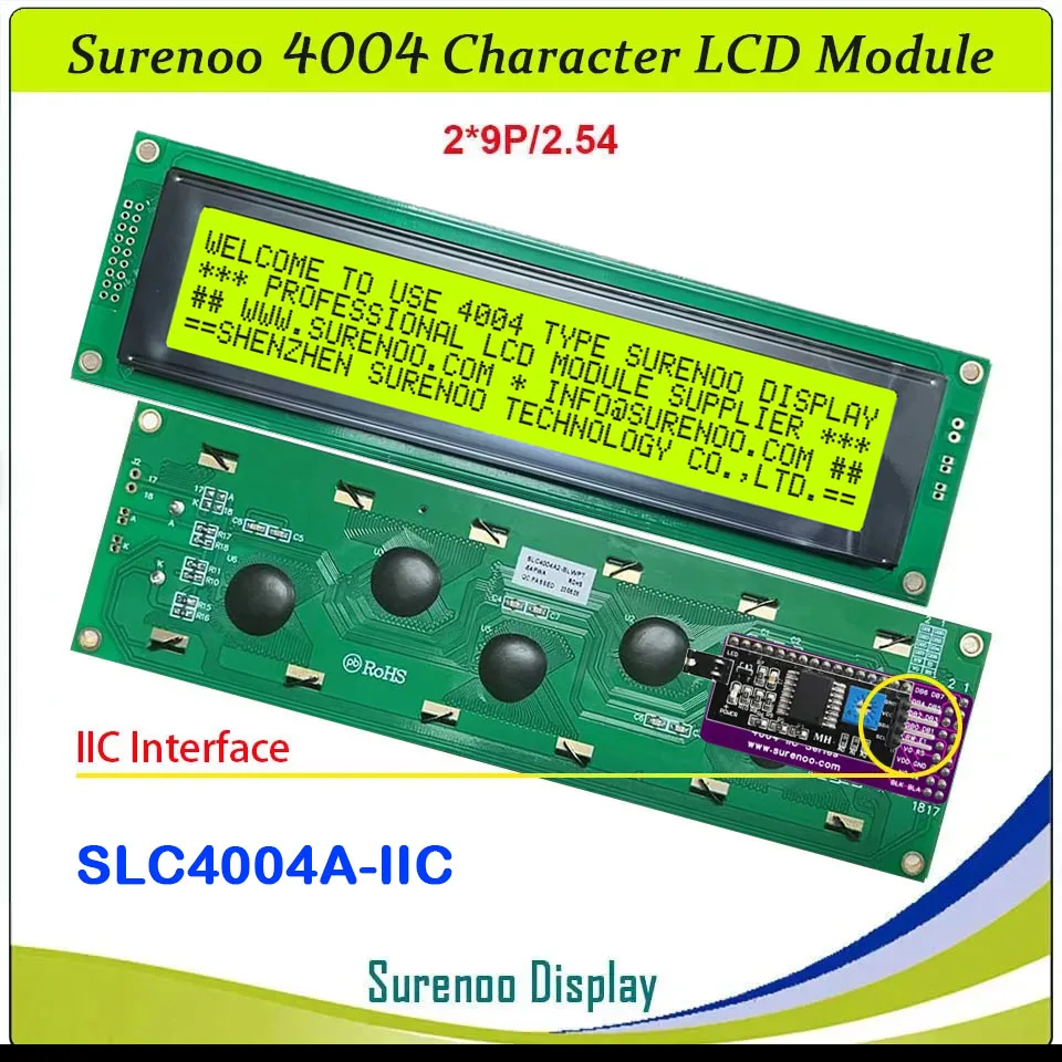 404 40X4 4004 Karakter LCD Module Scherm Panel LCM AIP31066 PCF8574T Seriële IIC I2C USB2LCD LCD2USB LCD Smartie AIDA64
