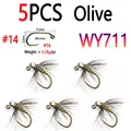 5pcs Olive Size 14