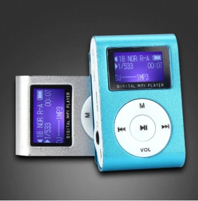 

MP3 Music Player 128M Song Card Portable Music Player with Metal Shell for Students Sports Running Blue Portable