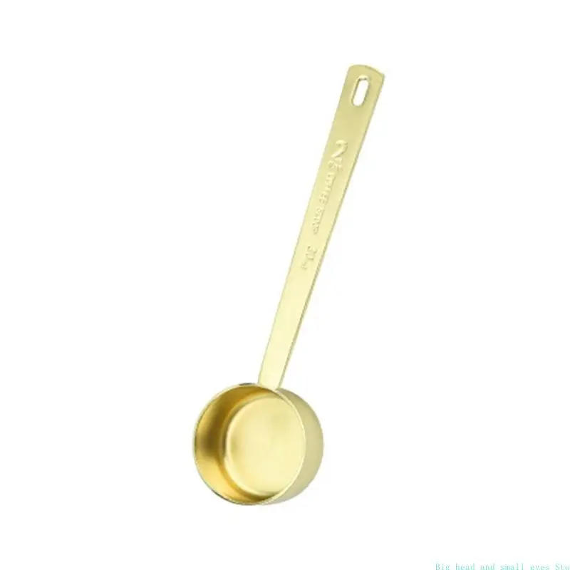 581C Stainless Steel Measuring Coffee Long Handle Tablespoon Measuring Spoons Multipurpose Spoons Tools Easy to Clean