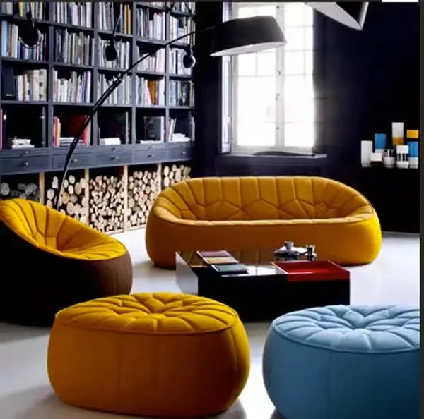 Armchair Pumpkin Leisure Model Hotel Styling Lazy Lounge Chair Bedroom Sofa Combination