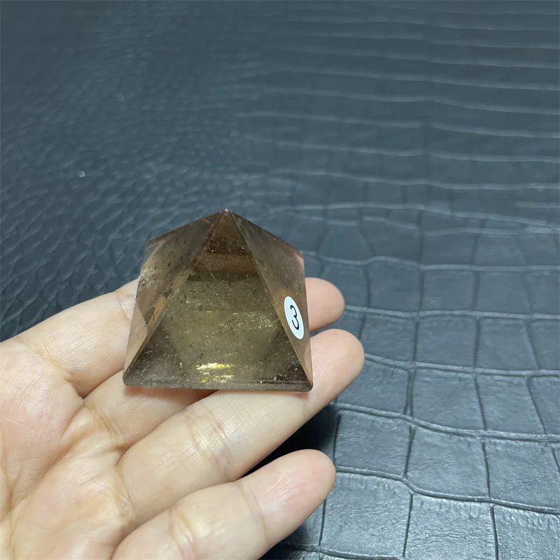 Natural Crystal Smoky Quartz Pyramid Quartz Healing Stone Chakra Reiki Crystal Point Tower Home Decor Meditation Ore Mineral