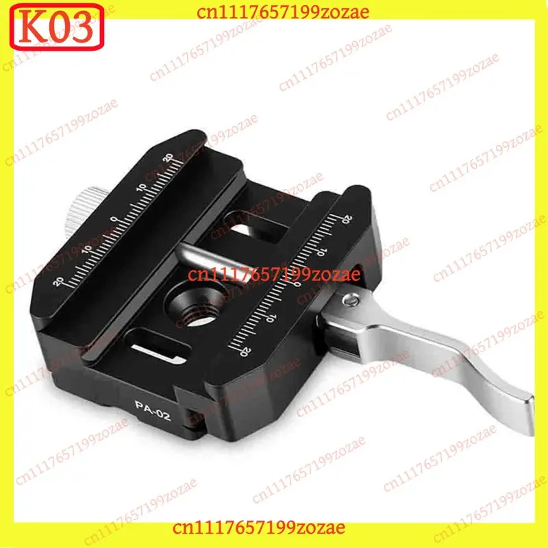 KJ02 20mm Picatinny Rail Lever Lock Tripod Ball Head Mount Aluminum Adapter Accessories For Arca Swiss Quick Release Clamp