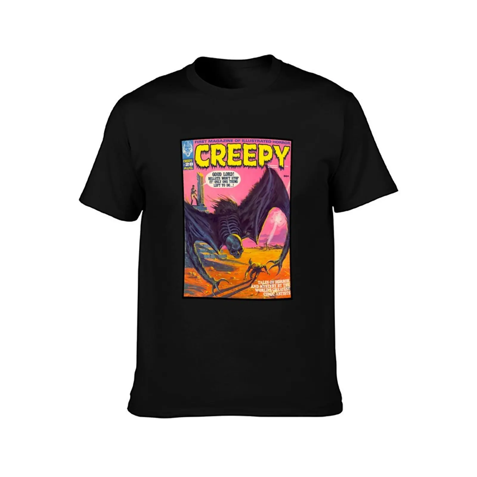ANOTHER GREAT VINTAGE CREEPY # 28 MAGAZINE COVER! T-Shirt Tough Fabric Work Tee T-Shirt
